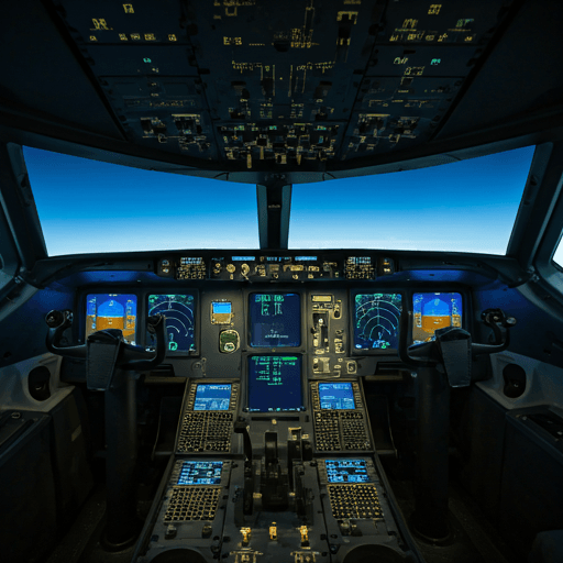 Flight simulator cockpit